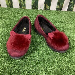 North Duck Red Velvet Shoes w/ Pom Ears 7